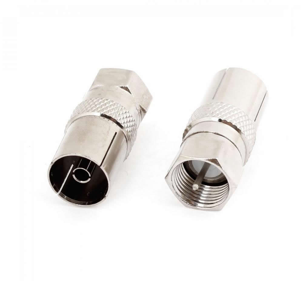 canal Solitario estante Convertidor / Conector Coaxial F (Macho) Tipo Rosca A Iec Hembra Tdt |  CompraEntrega